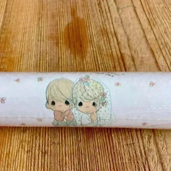 Hallmark Precious Moments Christian Wedding Bride & Groom Wrapping Paper 15’ - Picture 2 of 5
